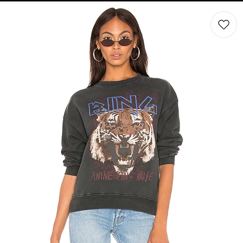 anine bing tiger sweatshirt -worn twice